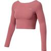 Серия Фитнес Топ для тренировок с открытой спиной и короткими леггинсами Женские топы Пыльно-розовый AUDR108-3