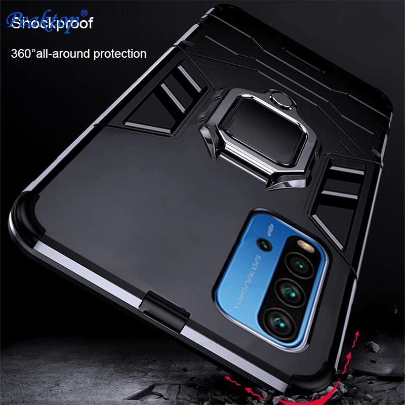 Бронированный противоударный чехол для Xiaomi Redmi 9T Чехол для Redmy 9T 9 T T9 Redmi9T Funda Жесткий ПК Автомобильный магнитный держатель Защитное кольцо Крышка