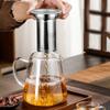 Large Capacity High Borosilicate Heat Resistant Glass Teapot with Stainless Steel Tea Strainer Infusers Jug Home Glass Teaware
