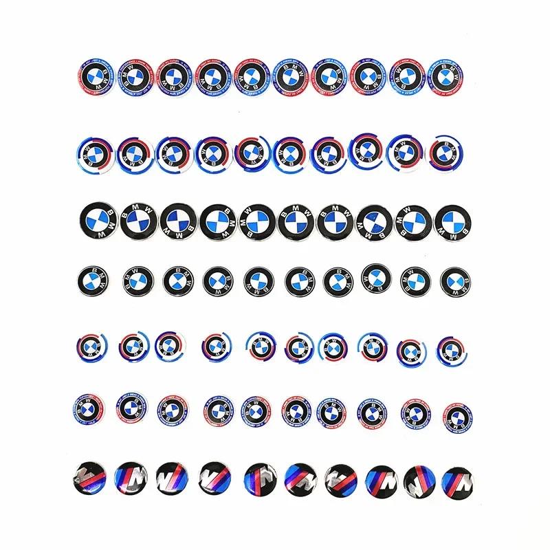 For BMW M X3 X5 X6  5 Pcs 11mm 14mm Car Key Emblem Sticker Logo Badge Decal For E34 E38 E39 E46 E60 E61 F90 E91 E92 F07 F10 F30