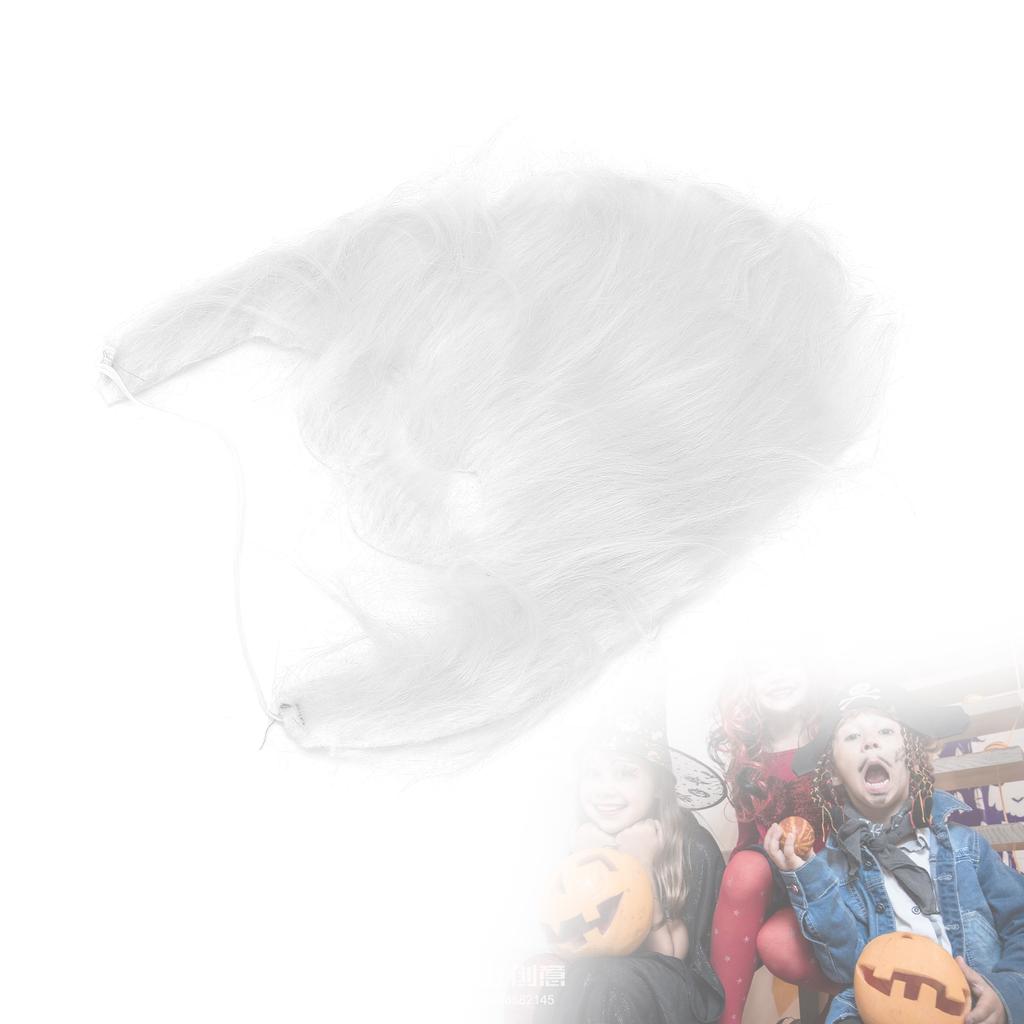 Партия Поддельная Борода Поддельные Волосы Борода Для Лица Плюшевые Поддельные Усы Для Костюма Аксессуары Белый