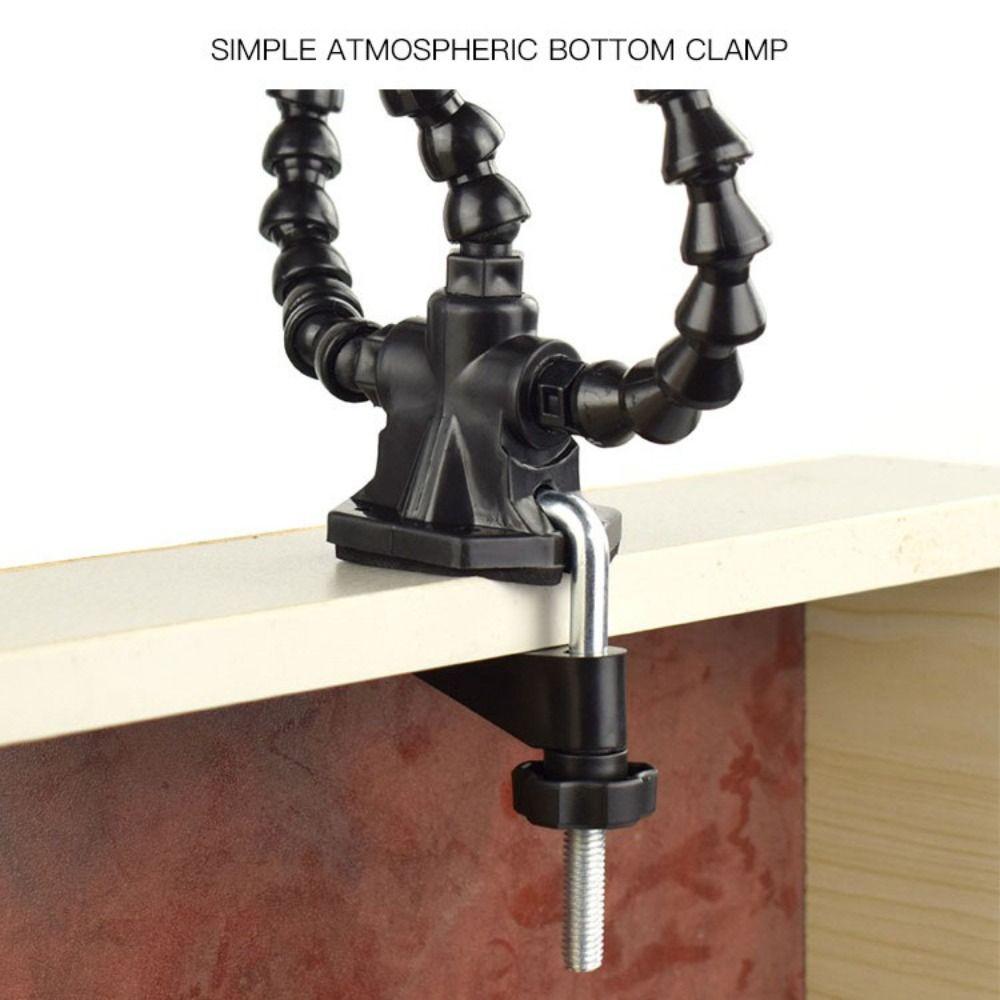 3/4/5 Arms Soldering Table Clip Black/Blue Soldering Stand Compact Soldering Helping Hand Tool