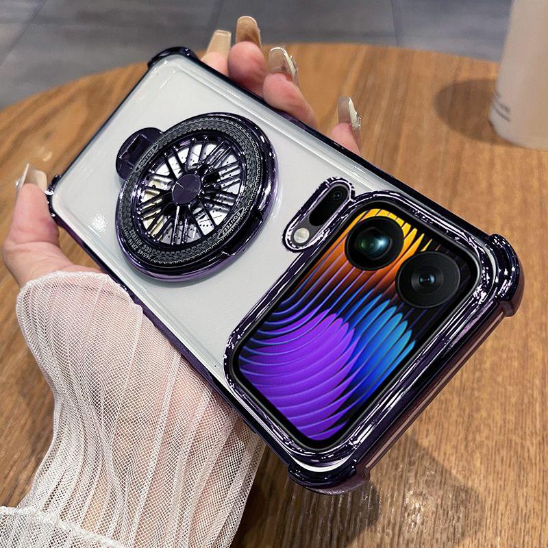Для Xiaomi 17 Pro Max 15T PRO 14TPro 13T Pro Чехол Новый Стильный Держатель-Гироскоп Чехол с Четырьмя Углами Против Падения Ударопрочный Чехол-Подставка
