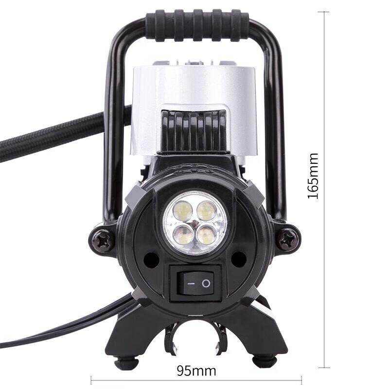 Deli Metal Dual-Cylinder Car Tire Inflator