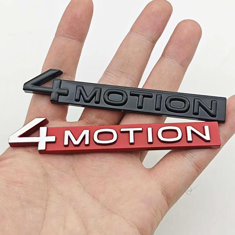 3D Metal Car Styling 4MOTION Logo Sticker Body Badge Tail Decals For VW Tiguan Touareg Golf Passat R32 Atlas Arteon Accessories AX3