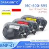 Compatible with MC-500-595 Label Strip BMP-41 BMP-51 BMP-53-PC-Linked Printer Ribbon 12.7mm * 7.6m Vinyl Label Ribbon0.5'' * 21'