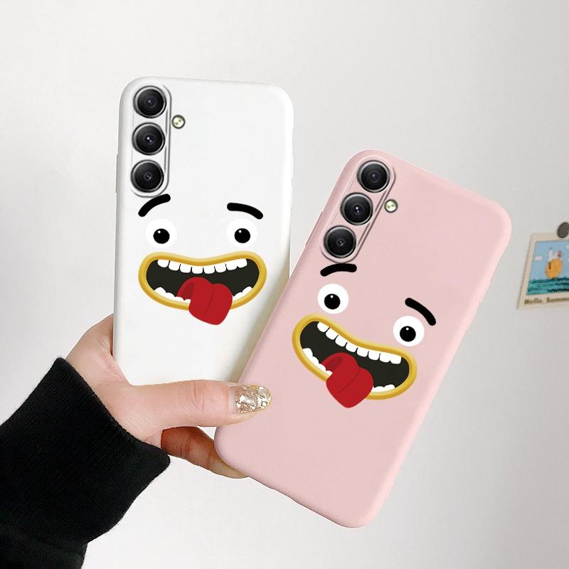 Funny Patterned Soft Silicone Case For Samsung M35 A55 Xiaomi Redmi Note 13 Poco C65 iPhone 15 Huawei Honor Realme Camera Protective Shockproof Cover