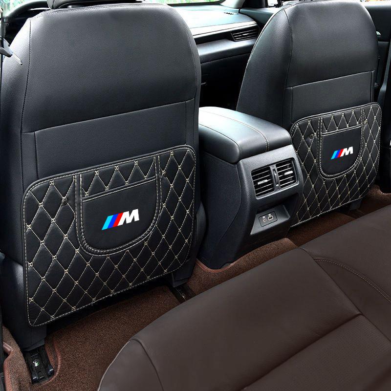 Car Seat Backrest Anti Kick Protector Cover Pad Anti Dirt Mat For BMW M Performance E46 E90 E60 F10 F30 E39 E36 F20 E87 G30 E92 FK1