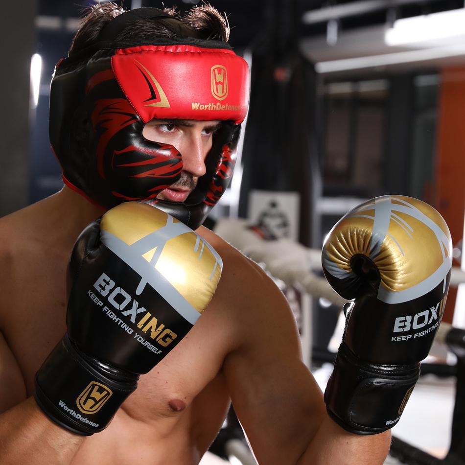 Головной убор, шлем для кикбоксинга, мужской и женский шлем из искусственной кожи, каратэ, муай тай, бокс, свободный бой, тренировочное оборудование для ММА