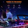 Универсальная автомобильная подсветка Symphony, светодиодная внутренняя RGB-стримерная атмосферная лампа с пультом управления через USB-приложение для Tesla Model 3 YSX