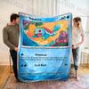 1PC Japan Pokemon Cards S-Squirtle Printed Blanket, Cozy and Warm Blanket for Sofa, Bed, Camping,Holiday Gift for Family Friends