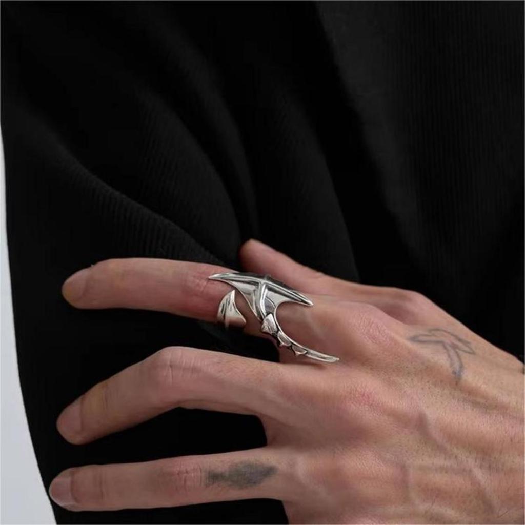 Fashionable Gothic Styles Patchwork Shaped Rings Jewelry Accessory for Men and Women Fashionable Jewelry Gifts