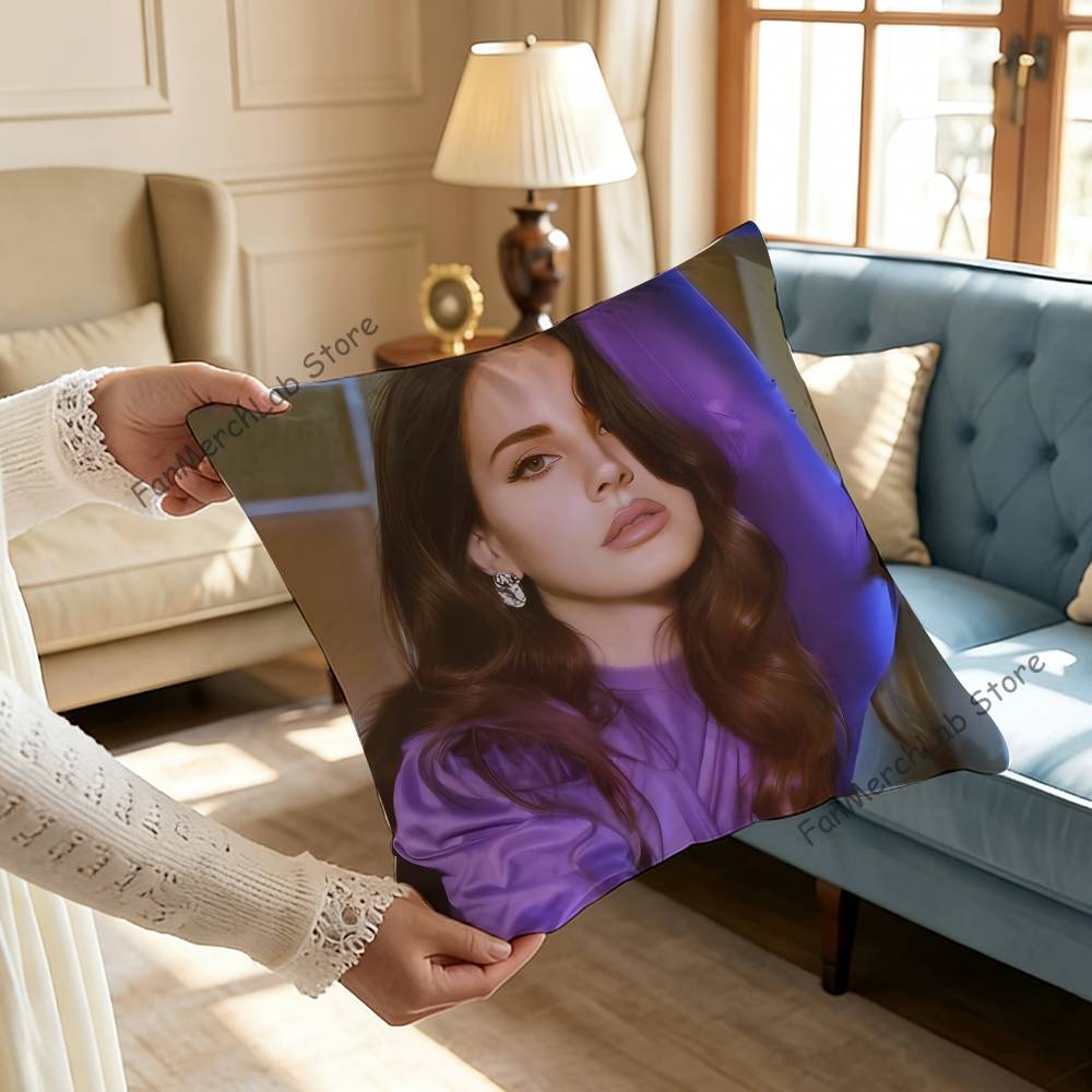 Singer LLana DelS Rey Printed Pillow Cover Cushion Case Simple Sofa Pillow Case No Pillow Core