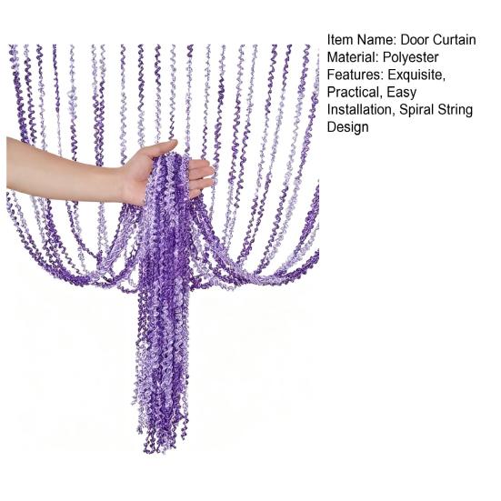 Спиральная нитяная дверная штора Декоративная штора с кистями Настенная панель Разделитель комнаты Бахрома Экран Жалюзи для дома Гостиная Спальня