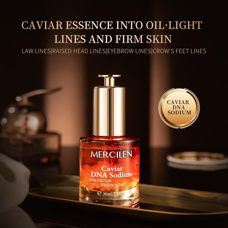 MERCILEN Caviar DNA Sodium Muscle Эссенция против морщин 30 мл Увлажняющая укрепляющая эссенция против морщин Масло для ухода за кожей