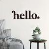 Hello Metal Sign Stylish Front Porch Wall Art Vertical Hello Wall Decor Elegant Door Wreath Decoration Perfect Front Porch Sign