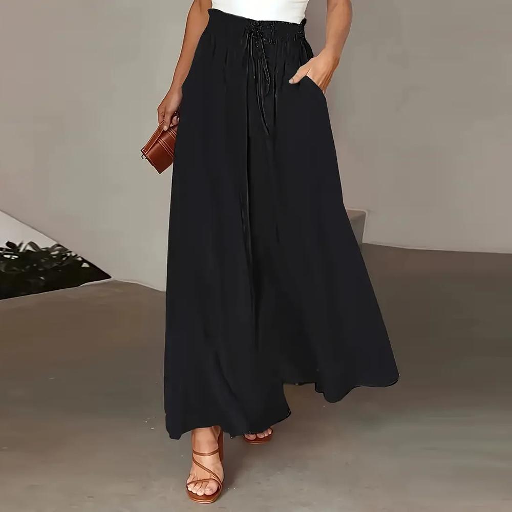 Women Summer Fashion Polka Dot Print Streetwear Y2K Wide Leg Pants High Waist Chic Loose Straight Trousers