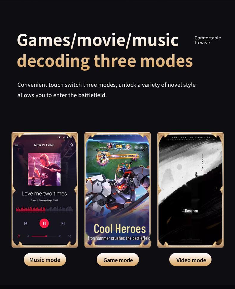 YD03 Bluetooth Headset with Smart Display & Type-C Charging