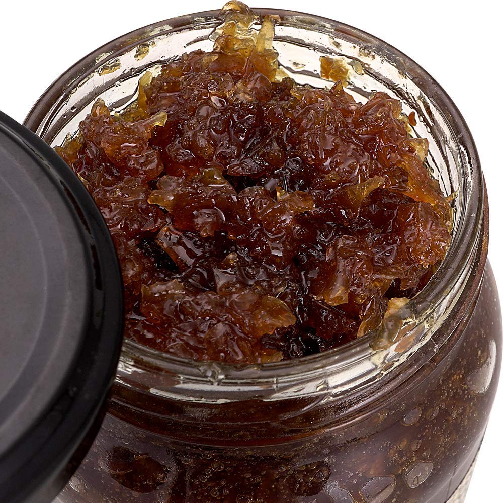 Leaf & Nectar Natural Gulkand | with Kesar & Elaichi - Prepared Using Damask Rose & Rock Sugar | Natural Organic (500 gm)