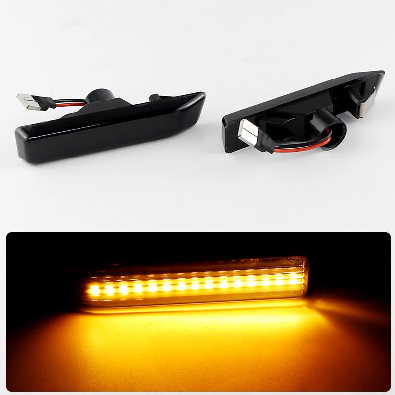 2PCS Canbus LED Dynamic Turn Signal Light For BMW X5 E53 3 Series E36 Side Marker Flasher Flowing Water Blinker Flashing LightTurn Signal 2