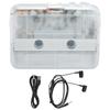 TON007B Bluetooth Cassette Player with Headphone Auto Reverse Function Stereo Cassette PlayerWhite