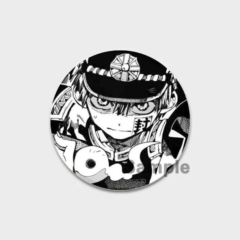 32/44/58 мм эмалевые булавки ручной работы, ювелирные аксессуары, аниме-брошь-булавка в виде унитаза Ханако-кун для одежды, украшения для рюкзака, значок для косплея