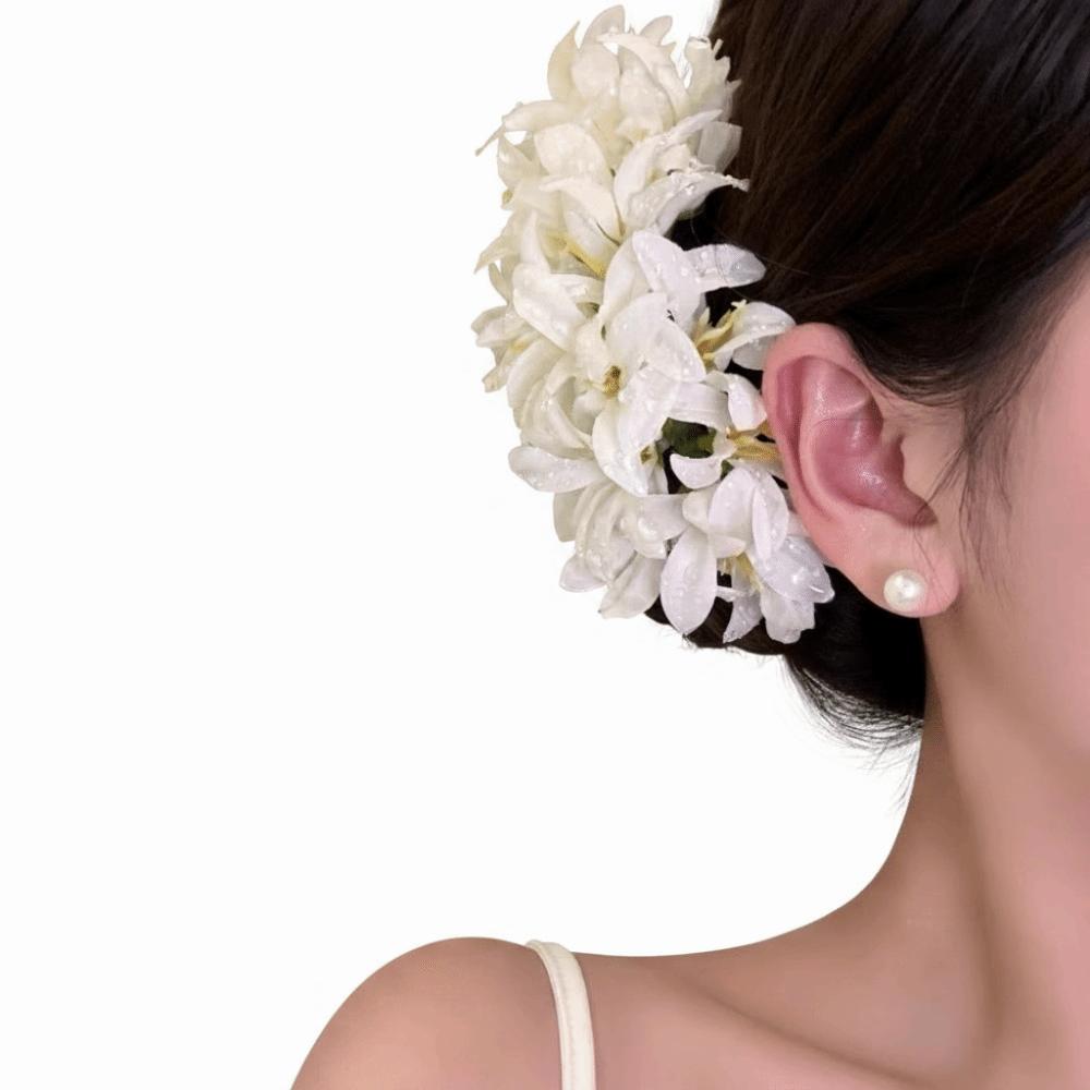 15cm Artificial Flower Hair Clips Elegant Bridal Hair Accessories Flower Hair Pins for Women