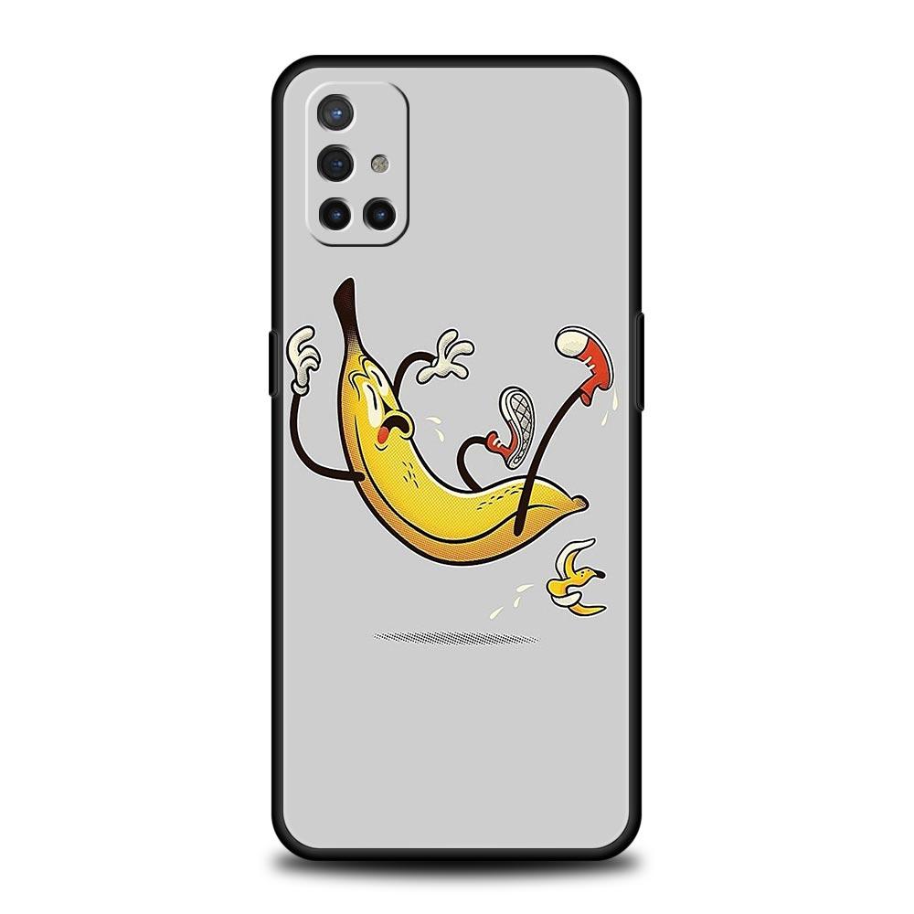Phone Case For Oneplus 13R 13 12 10T 11 R10 Nord N100 N200 N10 9 9R CE 2 3 Z Pro Lite 5G Soft TPU Cover Funny Bite Apple Banana