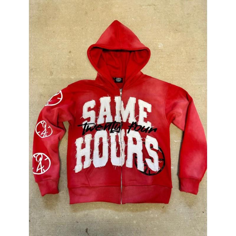 226 Letter Graphic Hoodie Unisex Loose Fit Casual Sweatshirt Fall Winter