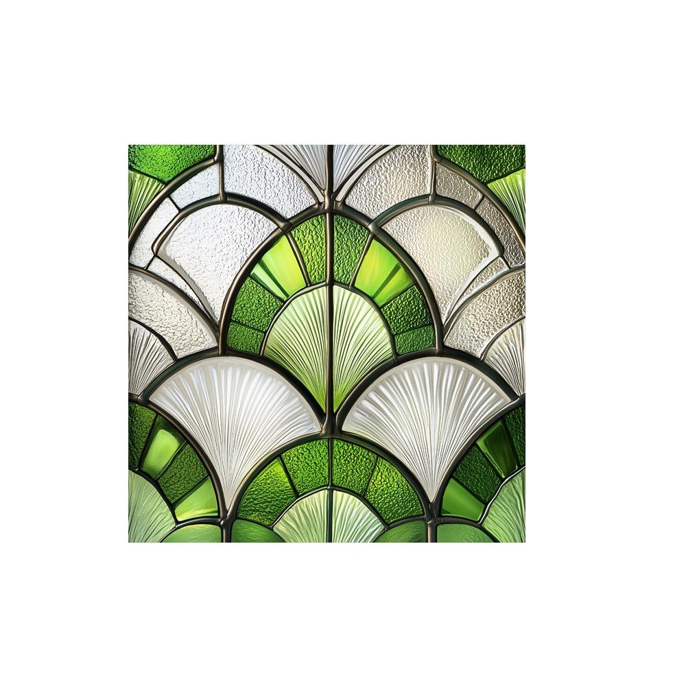 Floral Pattern Static Window Stickers Glass Block Design Decorative Sticker  Home Decoration