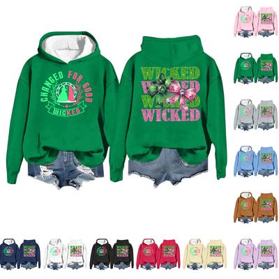 Женская модная повседневная толстовка с длинным рукавом, свободная, с принтом, спортивная, с длинным рукавом, с капюшоном