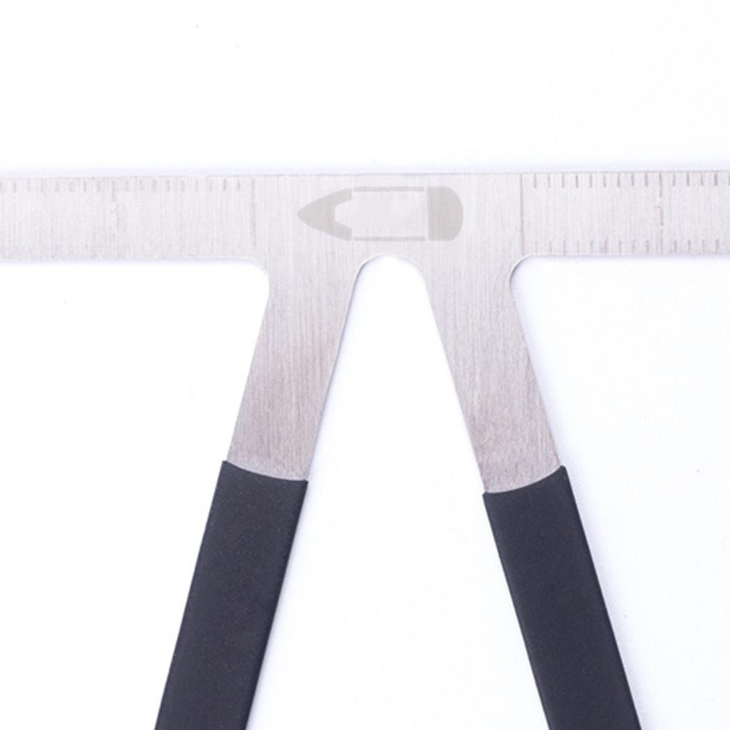 Stainless Steel Eyebrow Positioning Ruler Eyebrow Golden Ratio Caliper 3-Point Positioning Ruler Microblading Brow Guide Measuring Tool