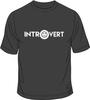 Introvert Anti Social Funny 100% Cotton Unisex Men Black T Shirt