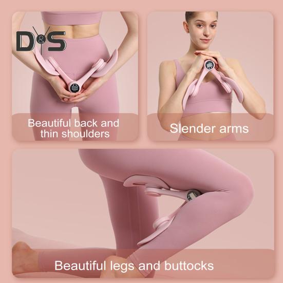 Thigh Master со счетчиком ЖК-дисплеем, регулируемый эргономичный тренажер для мышц тазового дна для мужчин и женщин, тренажер для внутренней поверхности бедра, тонизирующий тренажер для бедер