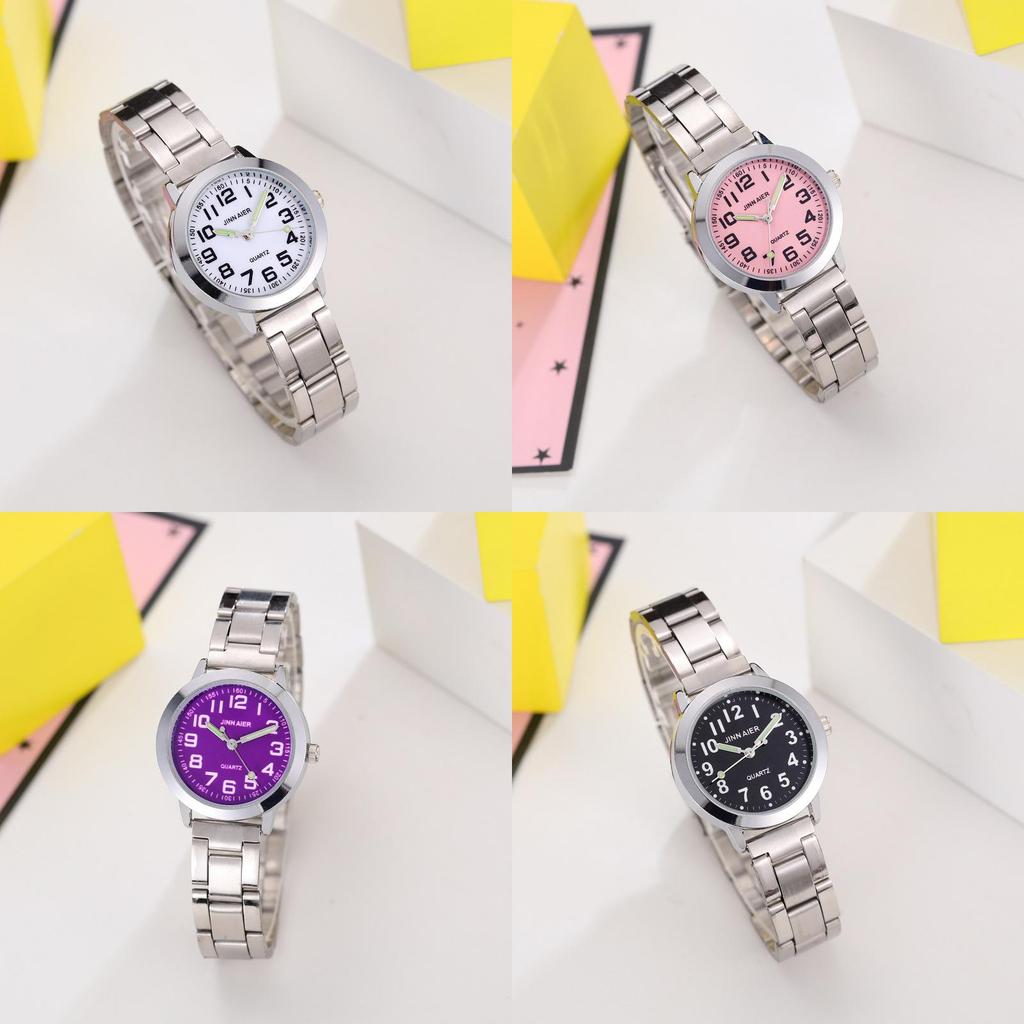 Children Digital Quartz Watch For Kids Stainless Steel Band Gift For Boys And Girls