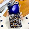 Роскошный блестящий чехол с леопардовым узором для Samsung Galaxy Z Flip 6 5 Bling Diamond Cover для Samsung Z Flip 5 Flip 4 z Flip3 Cases
