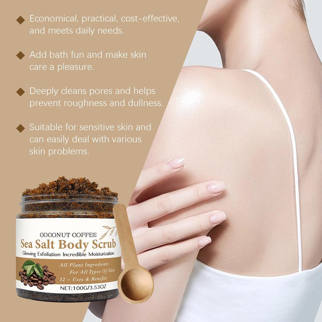 Coffee Body Scrub Gentle Hydrating Cleansing Scrub