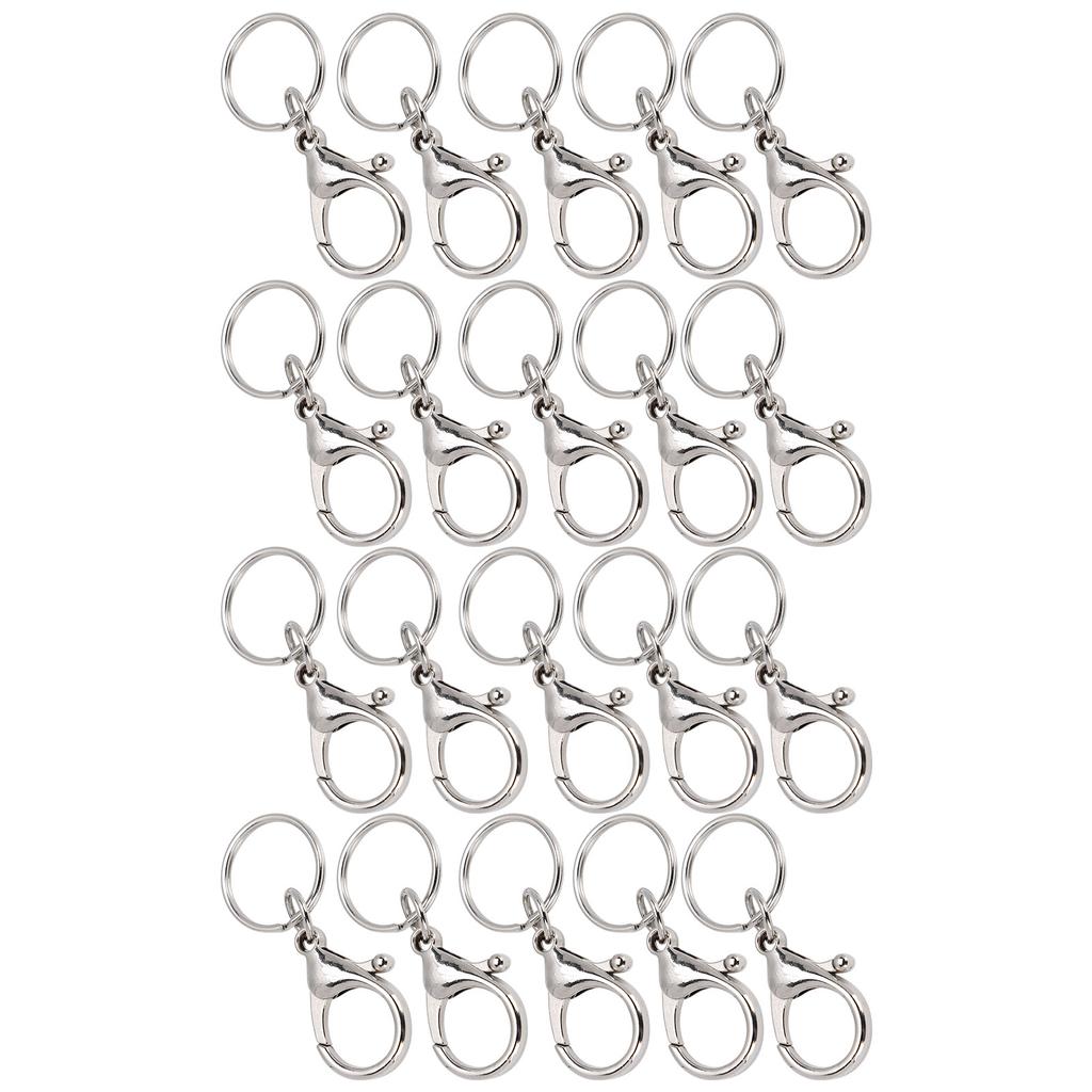 20Pcs Key Chain Clip Hook Swivel Lanyard Snap Keychain Key Ring DIY Accessories Hardware21x35mm Big