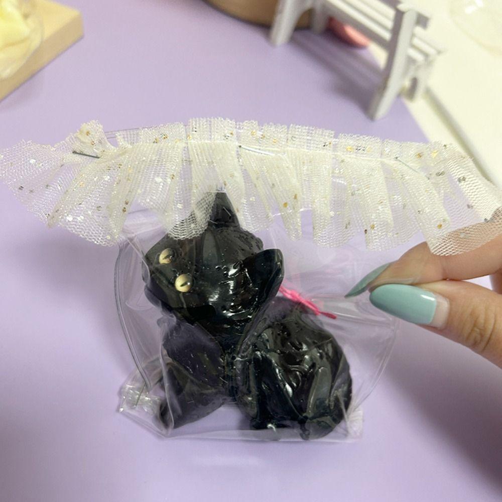 TPR Cat Squeeze Toy Plush Pinch Decompression Toy Interesting Cartoon Fidget Toy  Kids Tricky Doll