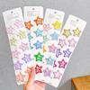10Pcs/Lot Colorful Star Hair Clips Kids Colorful Five Pointed Star Side Clip Fashion Metal BB Clips Girls Hair Accessories