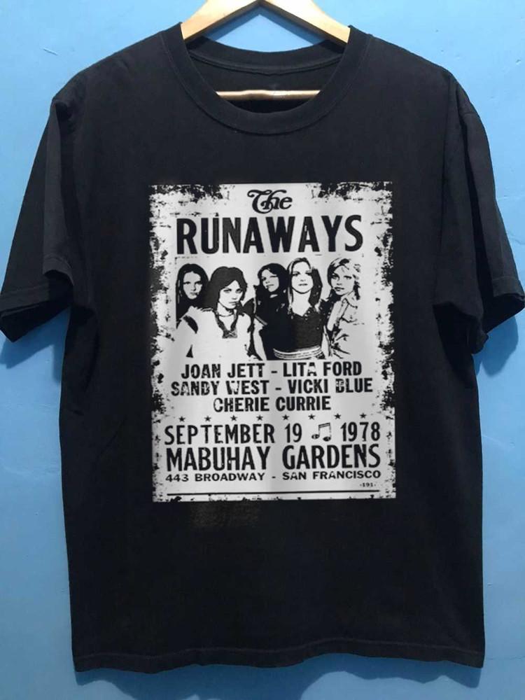 The Runaways Shirt the Runaways Classic Black All Size Shirt NI059
