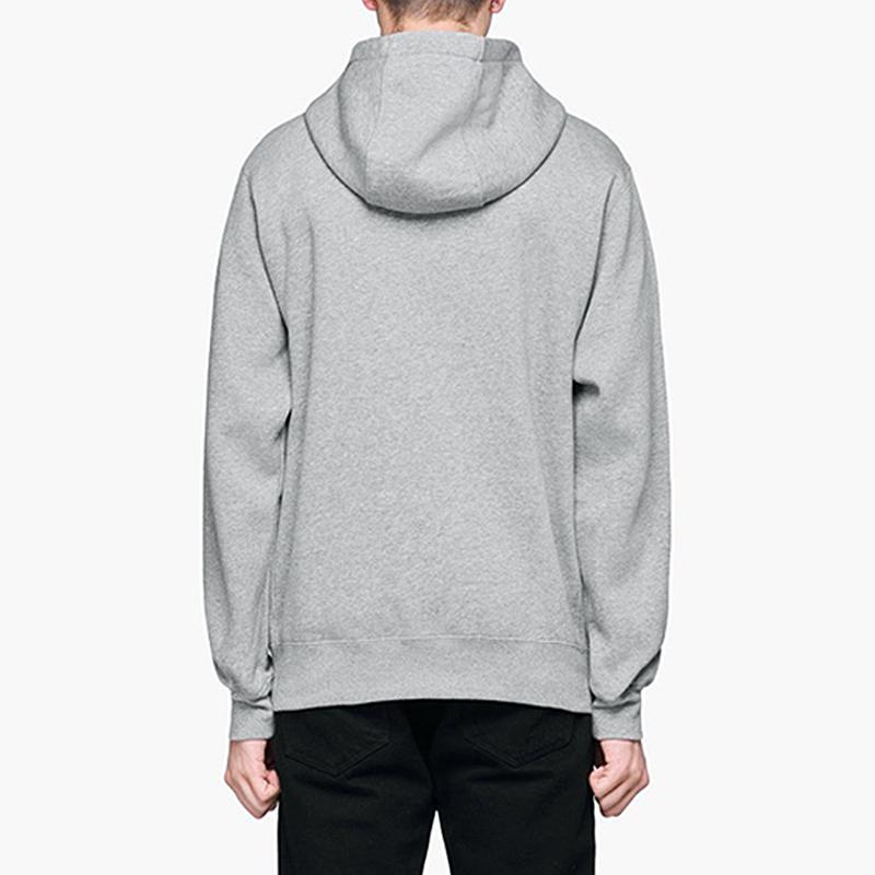 Nike Sportswear Club Fleece Full-Zip Hoodie Dark Grey Heather/Matte Silver/White Men Streetwear BV2645-063