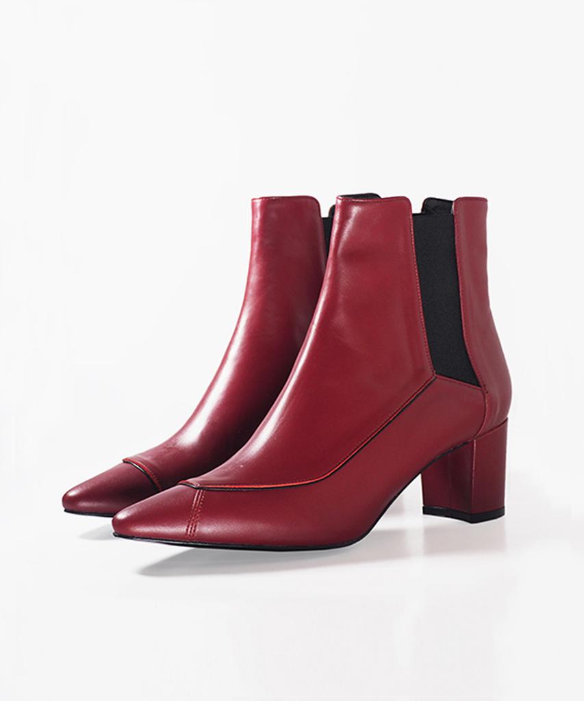 Heedimensional Solmaze Ankle Boots Blood Red