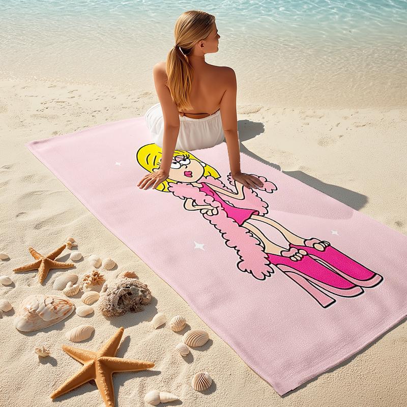 1pc Lizzie McGuire Y Sus Locuras1 Beach Towel, Comfortable and Thick, and Swimming/Bath/Picnic/Camping Towel, Suitable for Seaside Beaches