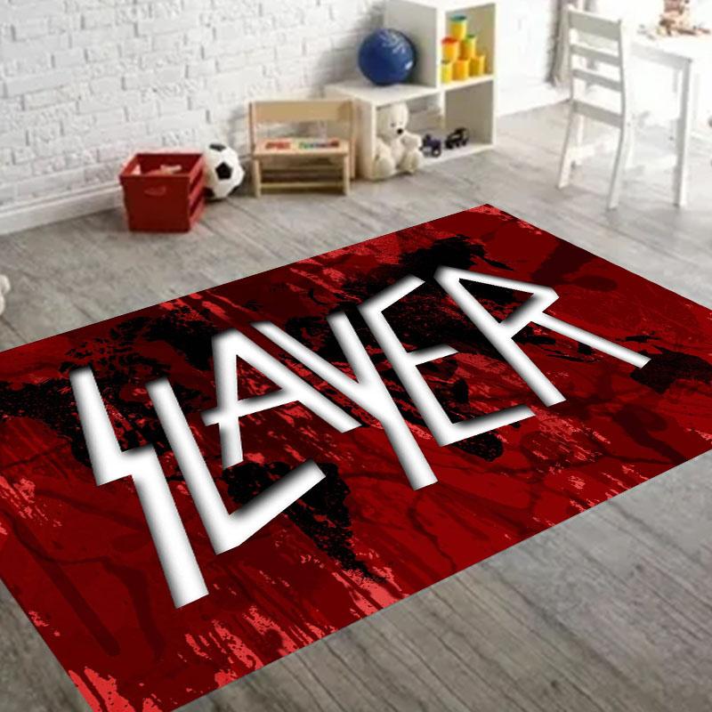 3D Рок S-Slayer Хэви-металл Группа Ковер для Гостиной Спальни Декор Напольный Коврик для Прихожей Нескользящий Декор для Дивана Придверный Коврик