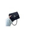 Cowboy Chain Flap Hobo Bag Simple Black All-Match Small Square Nylon Shoulder Messenger Bag
