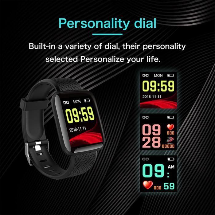 Montre Smart Watch Pression Artérielle Moniteur De Fréquence Cardiaque Fitness Tracker Watch Montre De Sport Pour Android IOS