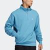 adidas Мужская толстовка на молнии Originals Trefoil с принтом логотипа, повседневная синяя кофта GL9943