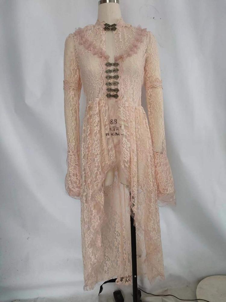 Винтажный Хэллоуин Средневековый Ренессанс Косплей Костюмы Платье Женское Готическое Кружевное Повязка Черное Маскарадное Платье Макси Платье Vestidos