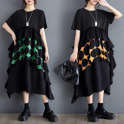 Летнее платье Платье средней длины с короткими рукавами